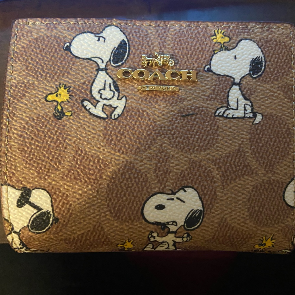 Coach Peanuts Collection Woodstock Print Wallet